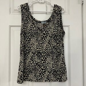 Clear Sky Leopard Print Tank Top